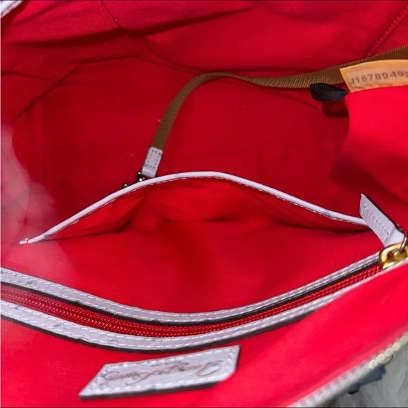 Dooney & Bourke Naomi Emerson Ostrich Satchel in Glacier Blue - Picture 11 of 12